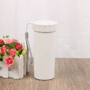 Sy89 Nueva Taza de Plástico Ecológica Resistente al Calor de 350 ml, Libre de BPA, con Fibra de Paja de Trigo, Botella de Agua Portátil Biodegradable - Product Image 5
