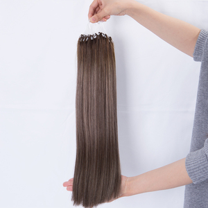 Precios al por mayor doble dibujado ombre color un donante cabello indio crudo 6d extensiones de cabello de plumas 100 cabello humano virgen - Product Image 6