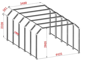 AC85V-265V алюминиевая водонепроницаемая лампа для гаража - Product Image 3
