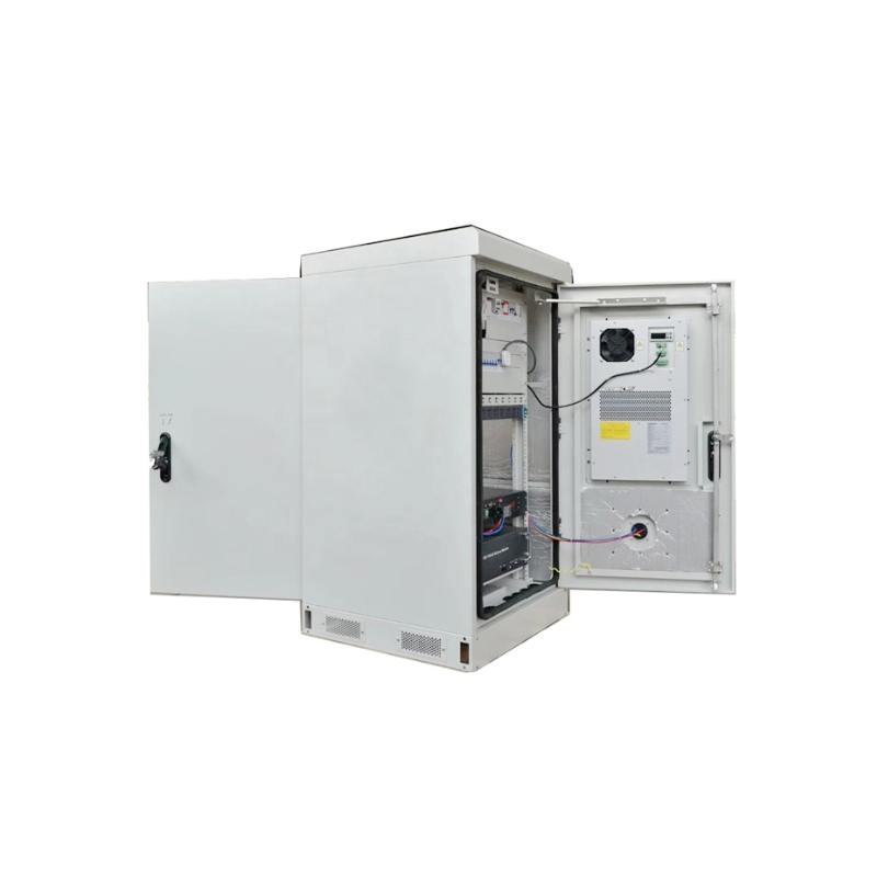 outdoor double door storage cabinet for networking equipment