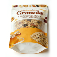 Sachet Doypack Personnalisé Imprimé de Haute Qualité pour l'Emballage de Céréales, Granola, Flocons d'Avoine et Muesli pour un Petit-Déjeuner Sain