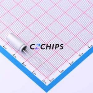 Condensateur solide HS1E477M0615PC, composant traversant (THT), D6.3xL15mm 470uF 20% 25V 2.5mm - Product Image 2