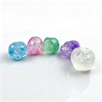 77 Designs Anti-stress 5 couleurs Balle anti-stress souple remplie de vaseline avec diamant à l'intérieur et huile de coco