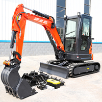 Pengiriman Gratis Excavator Kubota Mesin EPA 3.5 Ton Excavator Mini Rumah Tangga 1 Ton 1.8 Ton 2 Ton 3 Ton Mesin Excavator Mini Dijual