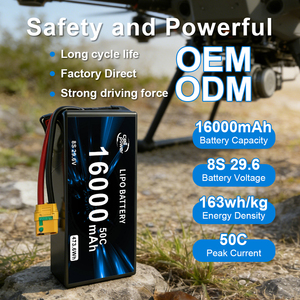 Lithium Polymer <b>Battery</b> 8S 16000mAh for FPV Drone RC UAVs High Capacity <b>Rechargeable</b> Drone Lithium <b>Battery</b> - Product Image 2