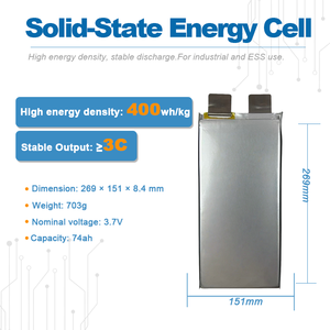 MISEN 3.7V 74Ah Solid-State Lithium Pouch <strong>Cell</strong> for Energy Storage and Industrial Power - Product Image 2