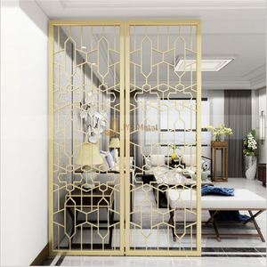 EX363 Modern Foldable MultiFunctional Laser Cut Stainless Steel Metal <b>Screen</b> Room Divider Sculpture Decorative <b>Panel</b> Privacy - Product Image 2