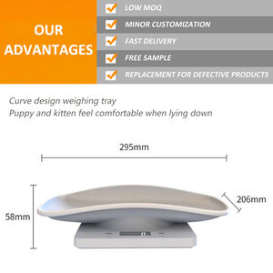 J&<span class=keywords><strong>R</strong></span> 新生猫和孕妇猫护理液晶宠物体重秤 15KG/33LB 容量 OEM/ODM 可定制 1g 精度 - Product Image 3