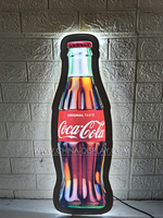 Affichages publicitaires lumineux LED en forme de bouteille mince, montés au mur, format A4, cadre en aluminium, alimentation 12V, pour bar, bière, extérieur, en acrylique