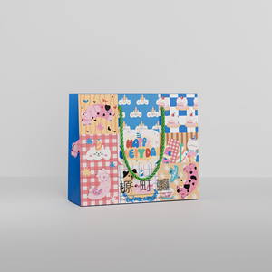 Sac cadeau en papier de luxe Euro Tote personnalisé en carton ivoire, matériau kraft, style classique durable, logo pour boutique, emballage d'achat - Product Image 1