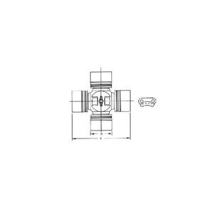 Joint universel pour <span class=keywords><strong>camion</strong></span> lourd, série SPL140X, nouveau joint en acier <span class=keywords><strong>SPL</strong></span>-140X 2500677C91 4C4Z4249BA 4C4O4635BA - Product Image 4