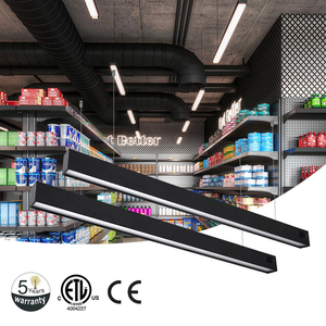 Thương mại IP20 nhôm <span class=keywords><strong>Led</strong></span> tuyến tính ánh sáng 30 Wát 60 Wát trần mặt dây chuyền ống chiếu sáng lịch thi đấu cho văn phòng khách sạn siêu thị Mall - Product Image 1
