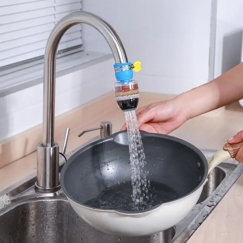 Kitchen Gadgets Six Layers Faucet Water Filter Splash Proof Rotatable Shower Filter Faucet