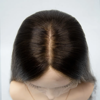 Perruque Lace Front avec sangle réglable et clips, cheveux humains