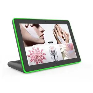 POE tablet 10.1 inch touch screen android tablet L shape digital signage with led light