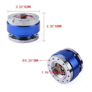 อะแดปเตอร์พวงมาลัย Auso-Racing อลูมิเนียมอัลลอยสีน้ำเงิน ฐานปลดเร็ว สำหรับการจำลองการแข่งรถ - Product Image 4