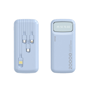 Nouvelle <span class=keywords><strong>batterie</strong></span> <span class=keywords><strong>externe</strong></span> en plastique à charge rapide avec câble, capacité de 20 000 mAh, <span class=keywords><strong>batterie</strong></span> au lithium polymère personnalisée, cadeau - Product Image 4