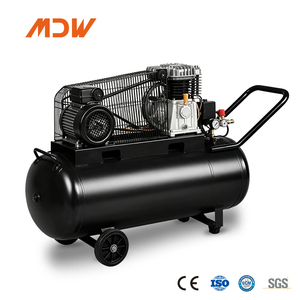 เครื่องยนต์/มอเตอร์แบบพกพา 2.2 กิโลวัตต์ 100 ลิตร 8 บาร์ ไร้น้ำมัน ระบายความร้อนด้วยอากาศ ลูกสูบ 1020 รอบต่อนาที 65x2 สูบ 250 ลิตร/นาที สำหรับงานหนัก - Product Image 1
