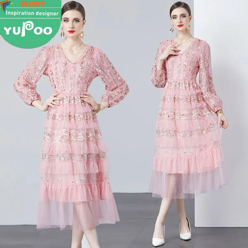 530-128-999 clothing manufacturers custom woman clothes wholesale prom apparel elegant vintage lady oem stock long Dresses