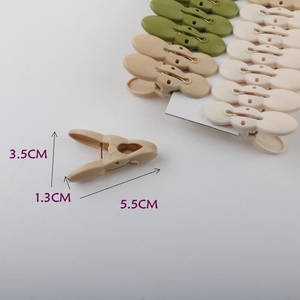 HALO Plastic Clothes Pegs Cute Bear Ear Shape Clothespins <b>Spring</b> <b>Clips</b> Multipurpose Hanging <b>Clips</b> for Laundry Home Kitchen Use - Product Image 2