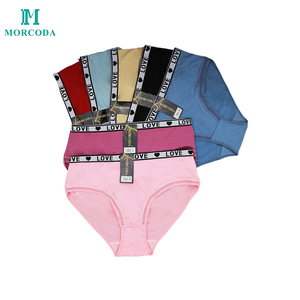 Morcoda YIWU ropa interior de cintura ancha de talla grande letra impresa algodón cómodo de alta calidad de tamaño mixto Sexy bragas de mujer - Product Image 2