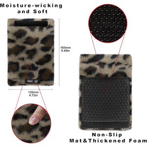Coussin de marche luxueux en fourrure de lapin douce, personnalisable, pour le soutien des jambes, avec support imperméable et nettoyage facile, résistant au froid - Product Image 2