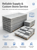PAIA STONE Chine G668 Dalles de granit poli gris sésame, petites dalles pour sols, comptoirs et revêtements muraux, vente en gros