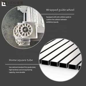 YIDU Factory struttura in metallo maniglia dell'armadio Push Pull Rack porte in legno supporto scorrevole per esposizione interna della porta dello <span class=keywords><strong>Showroom</strong></span> - Product Image 4