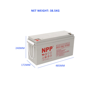 NPG12-150Ah Best Energy Storage Maintenance Free Rechargeable Sealed Lead Acid 12V 150Ah Gel Battery - Product Image 2