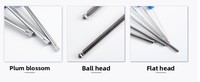 Set kunci pas kunci L Hex lengan panjang profesional kunci pas Multi ukuran bola datar Torx pegangan T sistem pengukuran metrik baja