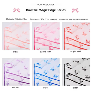 Papel de Regalo Impermeable con Diseño Floral Translúcido y Lazo, al por Mayor, Marca Magic Edge - Product Image 6