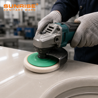 Disque de polissage professionnel en feutre de laine SUNRISE 100 mm haute densité pour l'acier inoxydable, le verre, la peinture automobile et la finition miroir