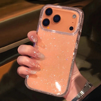 Coque de téléphone transparente scintillante tendance pour iPhone 17 Pro Max 16 15 14 13 12 11 XS X XR 7 8 16 Plus 16E 17 Air