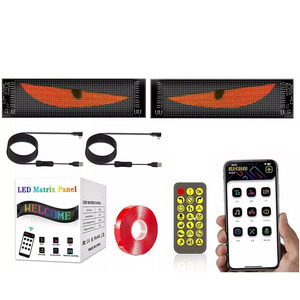 Panneau LED matriciel RVB 16*32 pixels pour voiture, affichage flexible programmable par application, panneau LED d'animation DIY - Product Image 3