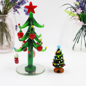 Adorno de Navidad de Cristal Hecho a Mano con Diseño de Árbol de Navidad, Escultura de Cristal para Árbol de Navidad, Precio Bajo de Fábrica, Personalizado, Estilo <span class=keywords><strong>Murano</strong></span> - Product Image 5