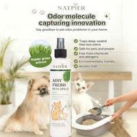 NATPIER Spray Éliminateur d'Odeurs Naturel Écologique pour Animaux de Compagnie Chiens Chats Sûr Non Toxique Longue Durée Parfum Frais et Aérien Pour la Maison et les Magasins d'Animaux