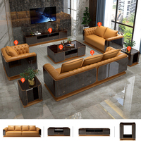 Meuble TV moderne de luxe en marbre, 1 pièce, table basse rectangulaire en bois massif avec meuble TV haut de gamme pour meubles de salon
