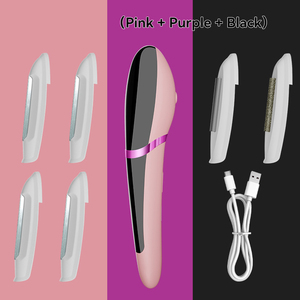 Dermaplaning sonique portable pour femmes, rasoir dermaplaning rechargeable avec technologie LED Light Edge, tondeuse à sourcils - Product Image 6
