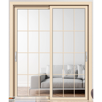 Porte coulissante de patio moderne sur mesure en aluminium mince, double vitrage en verre trempé, porte extérieure/intérieure pour villa et balcon