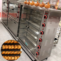 Vente directe d'usine Restaurant professionnel Grill Commercial Torréfaction Gaz Poulet électrique Rôtissoire Rôtissoires Machine Four