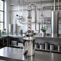 Towin - Alambique de Destilación de Ginebra de Alto Rendimiento de 50L, Equipo de Destilación de Vodka, Máquina de Destilación de Alcohol