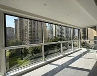 Ventana Exterior Plegable de Aluminio y Vidrio, Moderna, Super Atractiva, Impermeable, Insonorizada, con Pantalla Opcional, Certificación Energy Star