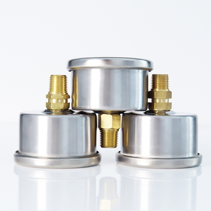 เกจวัดแรงดันสูงแบบแกนหมุน YN40 ทำจากสแตนเลส สำหรับระบบของเหลวและน้ำมัน - Product Image 5