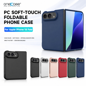 เคสโทรศัพท์พีซีแบบพ่นสีทึบสำหรับ iPhone 18 Fold ขายส่งจากโรงงาน - Product Image 1