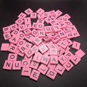 Set da 100 Pezzi <span class=keywords><strong>di</strong></span> Lettere dell'Alfabeto in <span class=keywords><strong>Legno</strong></span> Rosa, Puzzle <span class=keywords><strong>di</strong></span> Lettere da A a Z - Product Image 5