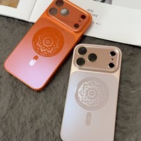 Coque de téléphone portable QY compatible, magnétique, à transformation instantanée, avec film de protection d'objectif intégral AG mat pour 18 17 16 PRO MAX