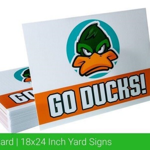 H Stake Moving <b>Yard</b> Board <b>Sign</b> Waterproof Custom UV Printed PP Company <b>Sign</b> for Lawn Decoration with Free Sample - Product Image 3