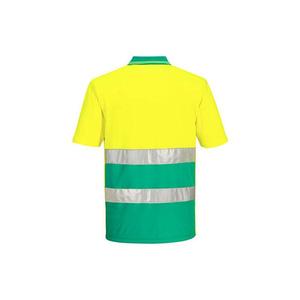 PORTWEST - S175YTR4XL Polo de contraste ligero de alta visibilidad S/S Amarillo/verde azulado-EAN 5036108385072 ROPA DE TRABAJO DE LA HI-VIS - Product Image 2
