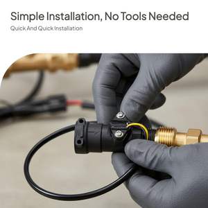 Capteur de débit pour <span class=keywords><strong>chauffe</strong></span>-<span class=keywords><strong>eau</strong></span>, accessoires, débitmètre à turbine, remplacement direct, installation facile, effet Hall - Product Image 5