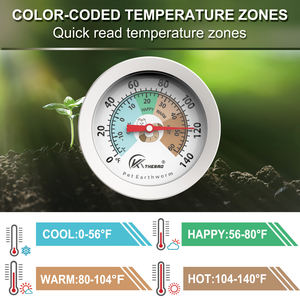 Termómetro de suelo de gusano para jardín y termómetro de <span class=keywords><strong>compost</strong></span> de gusano Termómetro de suelo - Product Image 5